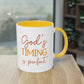 "God's timing is perfect" - Faith Quote - Two Tone Mug