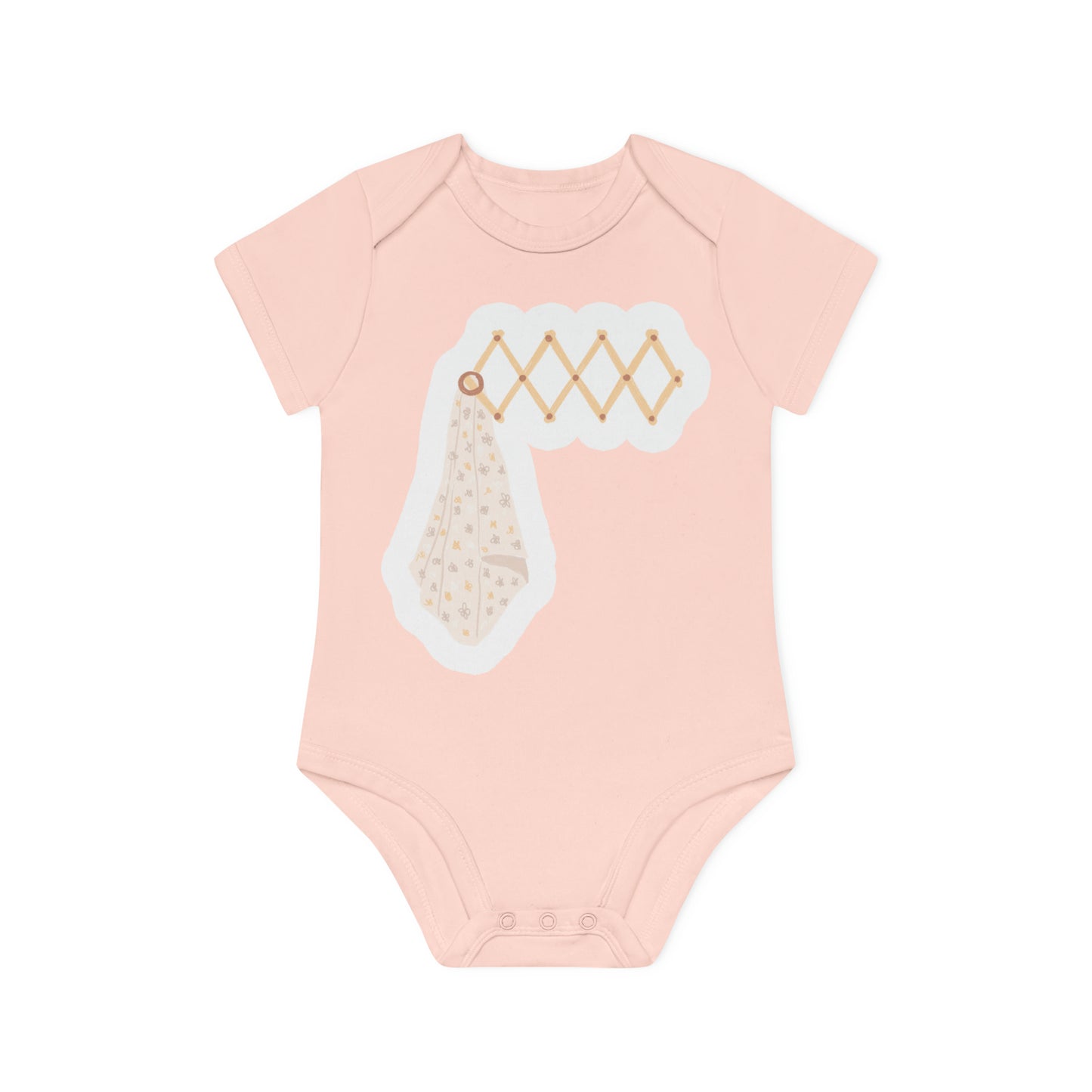 "Adorable Organic Baby Bodysuit: Sweet- Baby Organic Short Sleeve Bodysuit