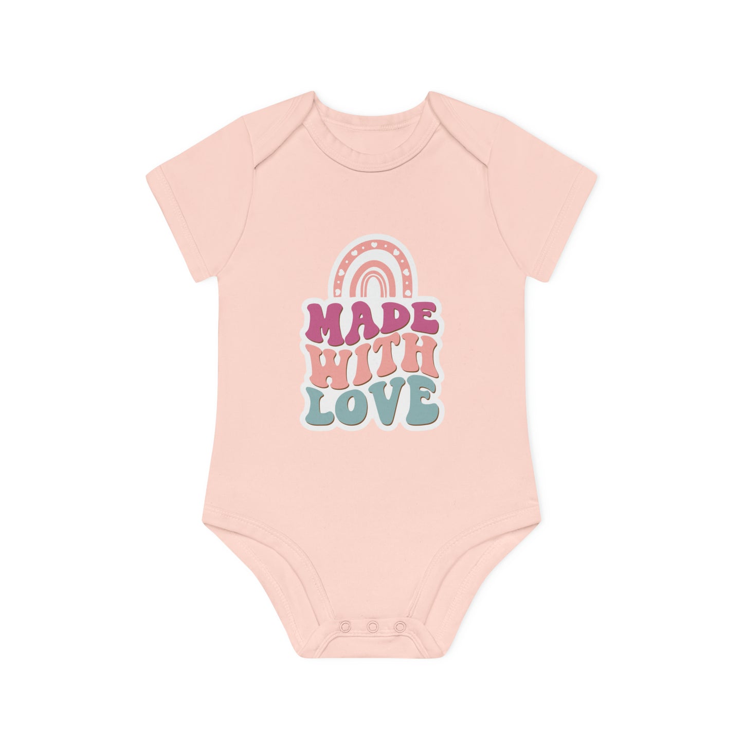 "Organic Cutie: Adorable Baby Short- Baby Organic Short Sleeve Bodysuit