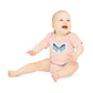 "Adorable Bow" - Baby Organic Short Sleeve Bodysuit