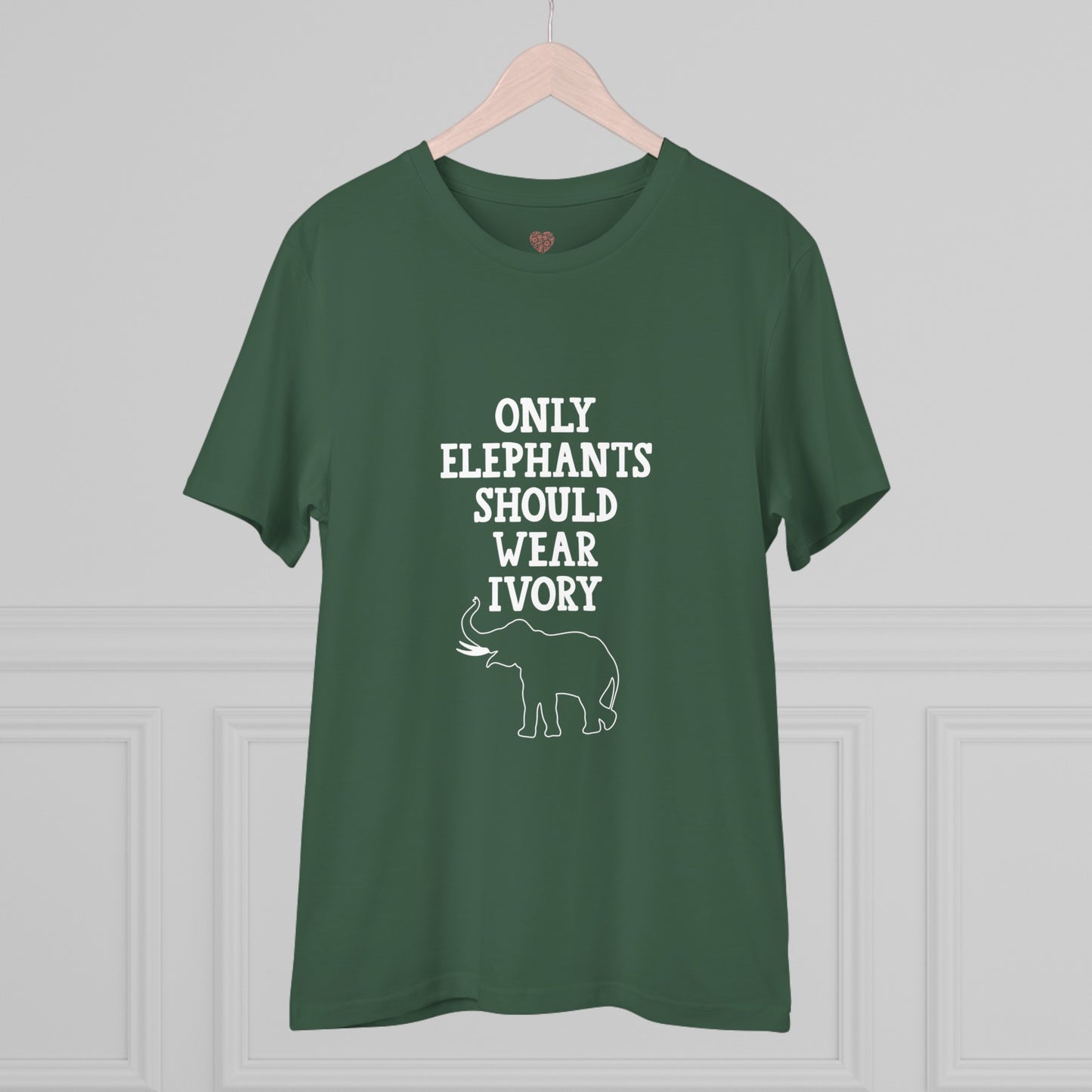 "Only Elephants Should Wear Ivory" Vegan Vibes Tee- T-Shirt