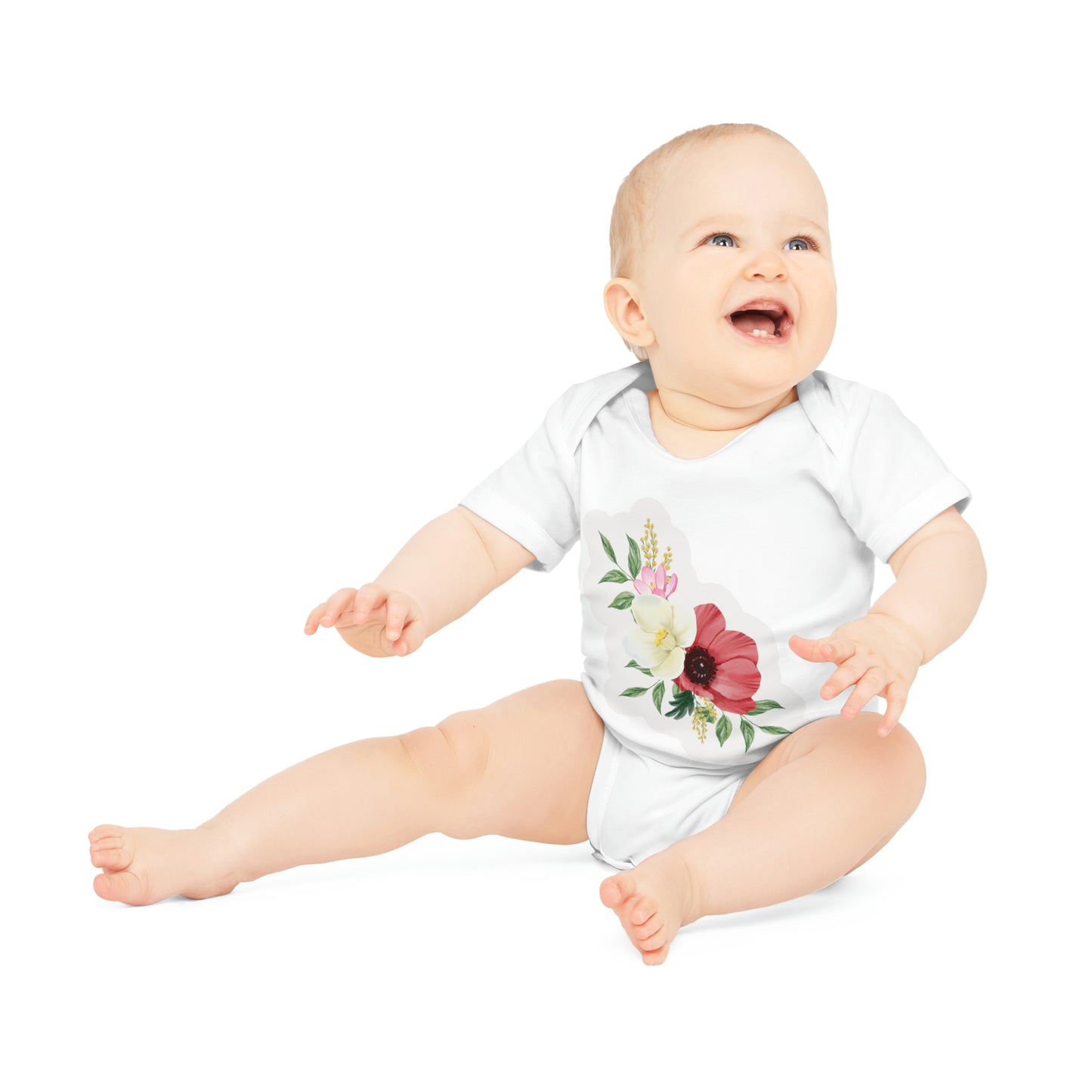 "Adorable Baby Organic Short Sleeve Bodysuit- Baby Organic Short Sleeve Bodysuit