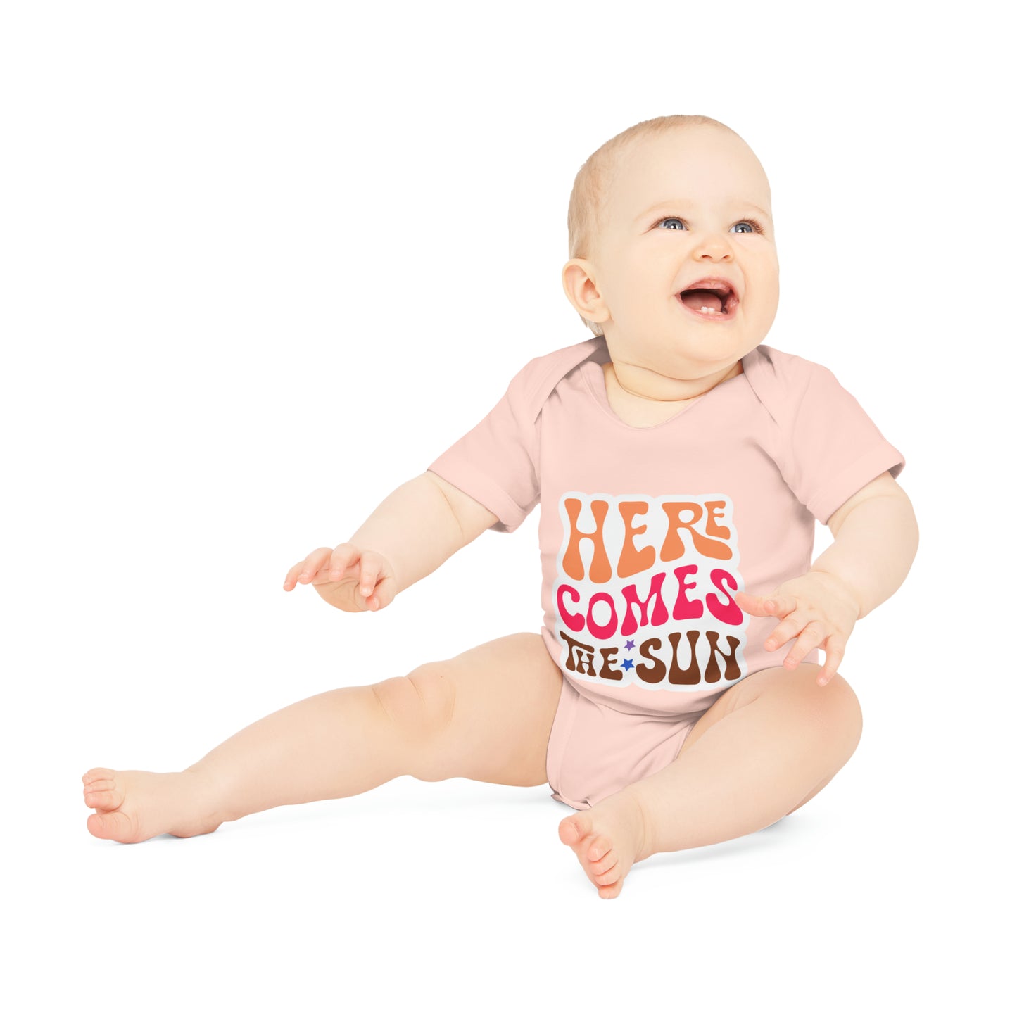 "Sweet Dreams Organic Baby Bodysuit - Ad- Baby Organic Short Sleeve Bodysuit