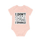 "I don't drool, I sparkle" - Baby Organic Short Sleeve Bodysuit