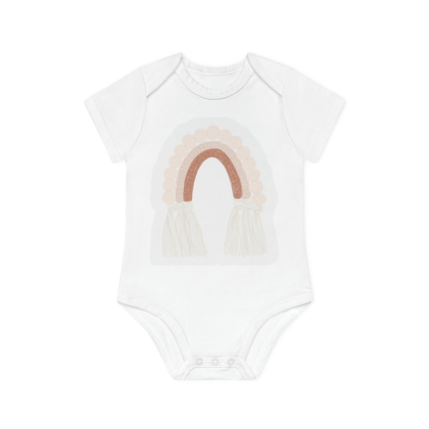 "Cuddly Critters Organic Short Sleeve Bodys- Baby Organic Short Sleeve Bodysuit