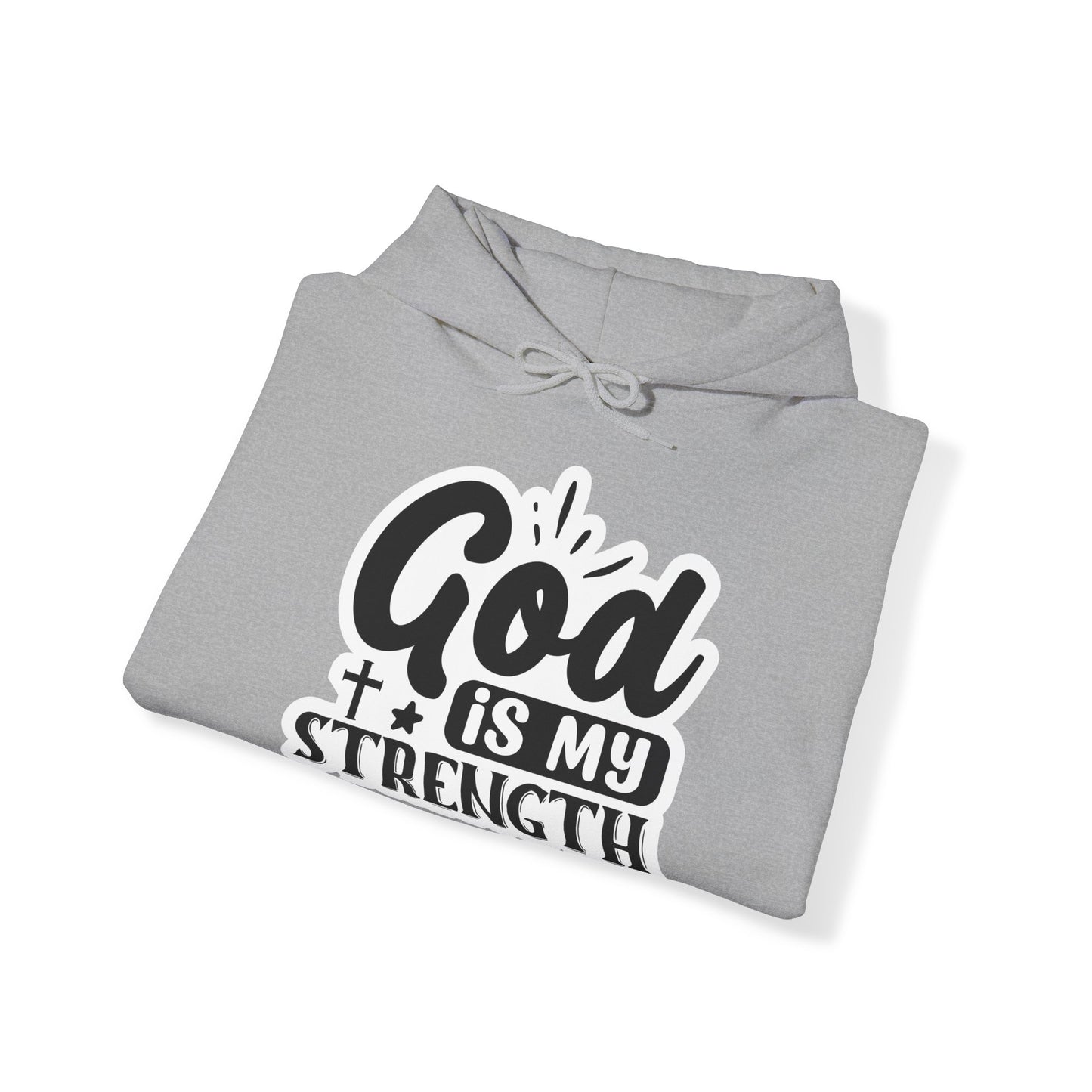 "God is my Strength" - Hooded Sweatshirt - Hoodie