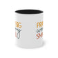 "Pray Big, Worry Small" Christian Quote - Two Tone Mug