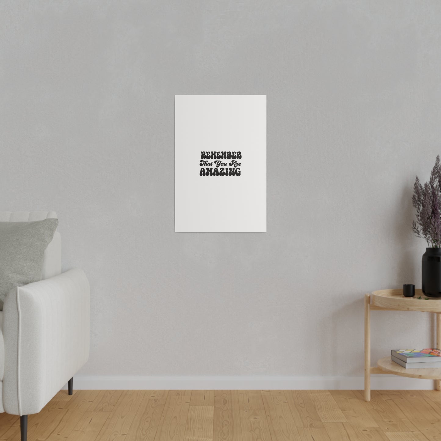 "Mental Health Quote" Canvas Art Piece- Quote Canvas