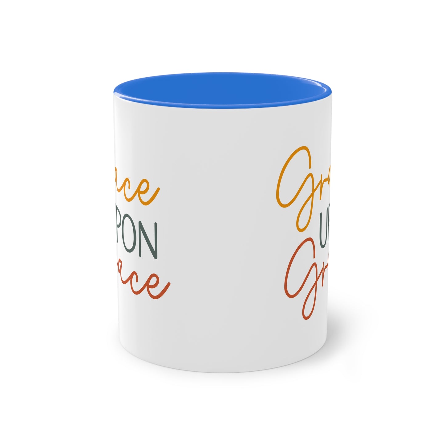 "Grace Upon Grace" - Christian Love - Two Tone Mug