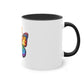 "Rainbow Love: LGBTQIA+ Pride Ceramic- Two Tone Mug