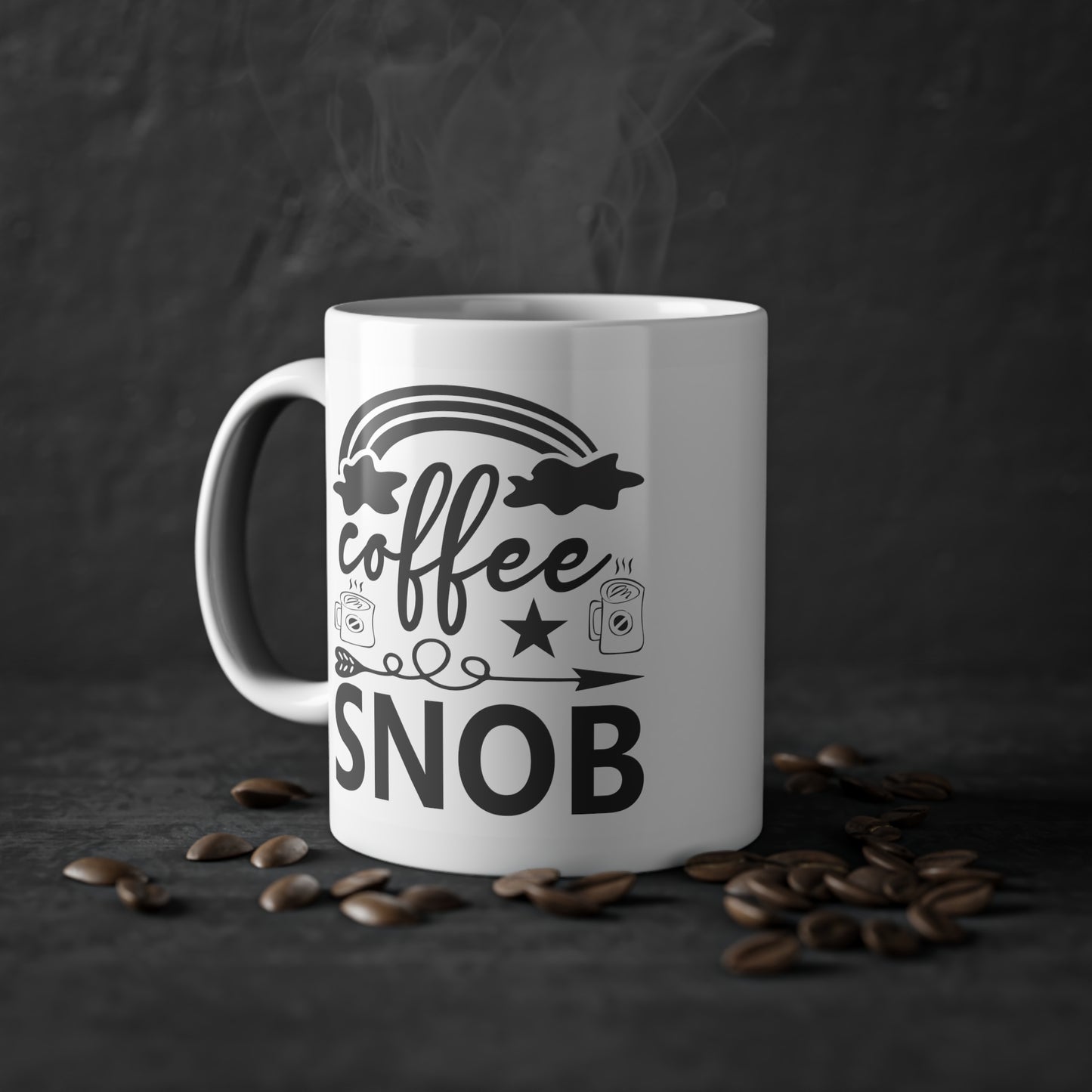 "Coffee Snob" - Ceramic 11oz Mug