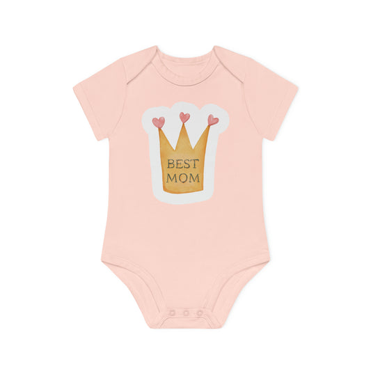 "Best Mom Prize" - Baby Organic Short Sleeve Bodysuit