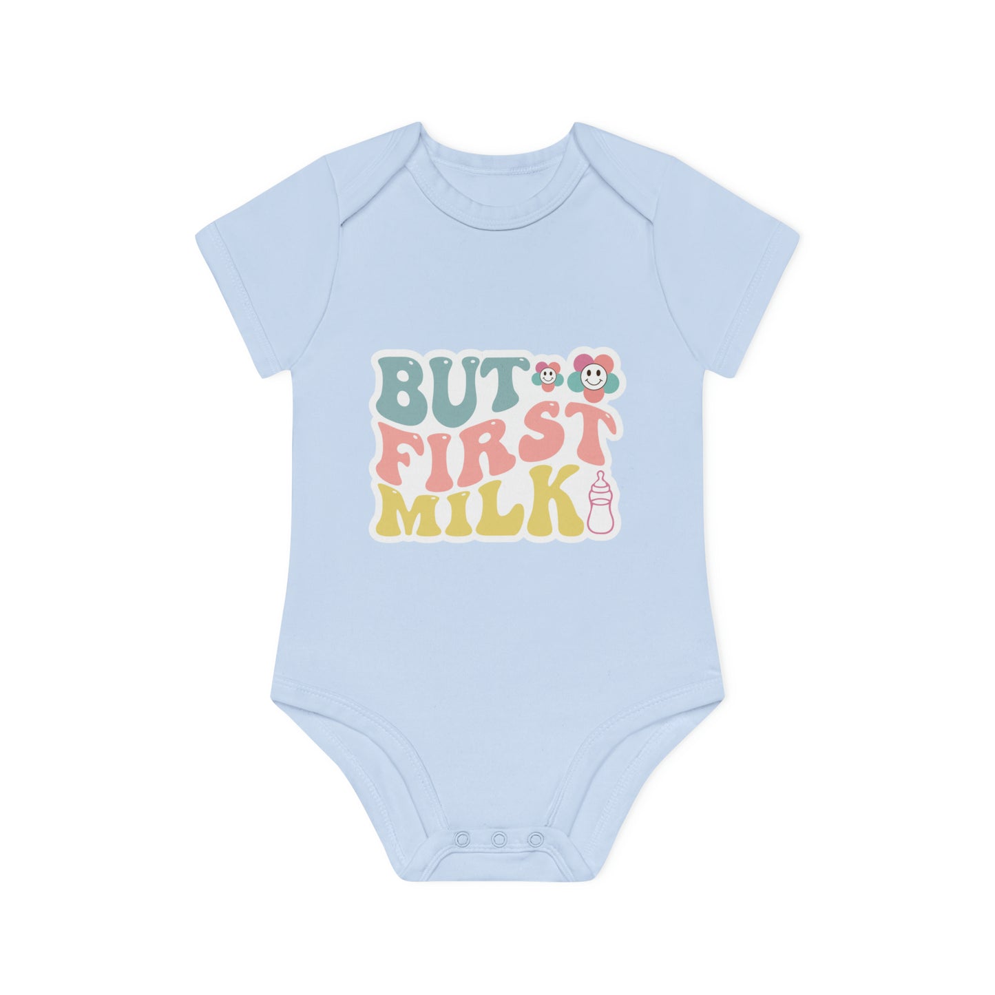 "Lovable Little One: Organic Short Sleeve Baby Bod- Baby Organic Short Sleeve Bodysuit