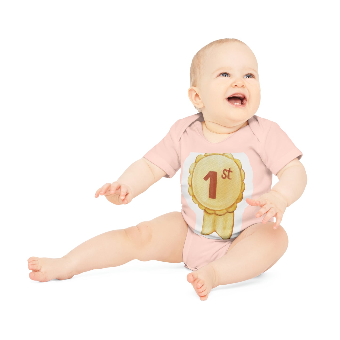 "Adorable Eco-Friendly Baby Bodysuit- Baby Organic Short Sleeve Bodysuit