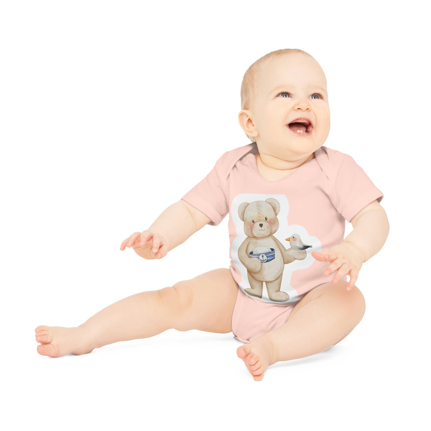 "Adorable Baby Organic Short Sleeve Bodysuit- Baby Organic Short Sleeve Bodysuit