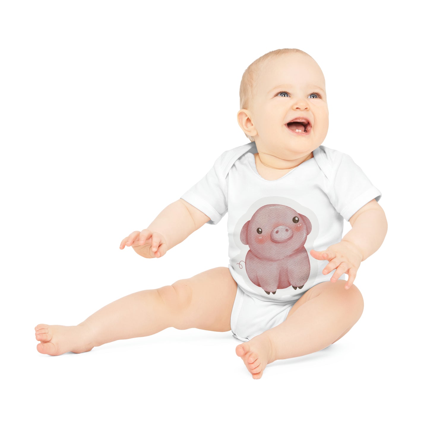 "Adorable Baby Organic Short Sleeve Bodysuit- Baby Organic Short Sleeve Bodysuit