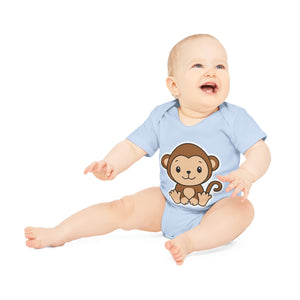 "Adorable Organic Short Sleeve Bodysuit for- Baby Organic Short Sleeve Bodysuit