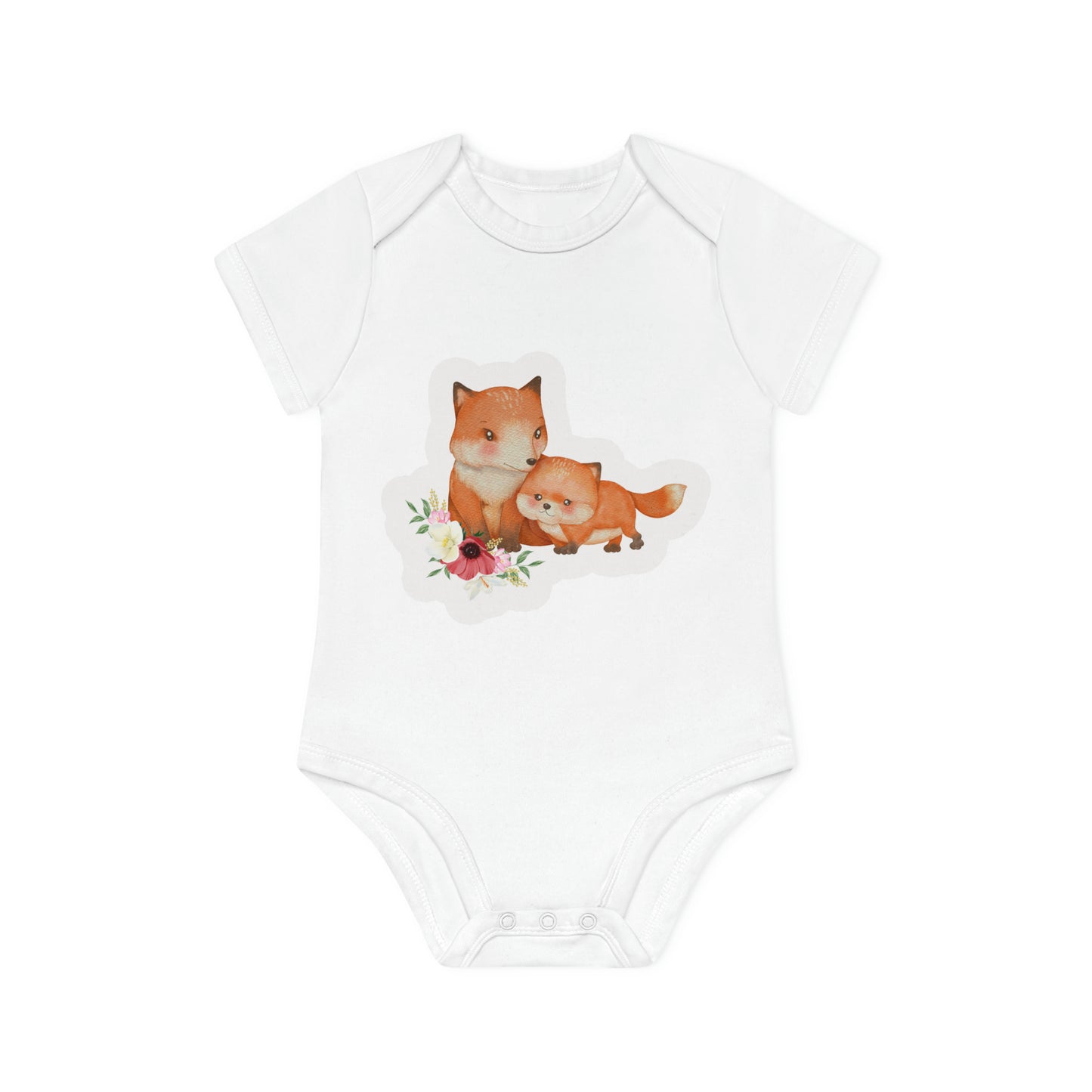 "Adorable Baby Organic Short Sleeve Bodysuit- Baby Organic Short Sleeve Bodysuit