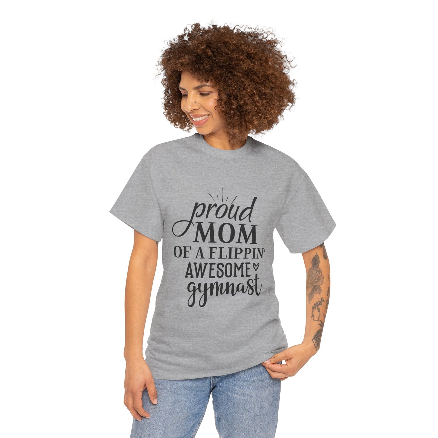 "Gymnast Mom" - Unisex Heavy Cotton Tee