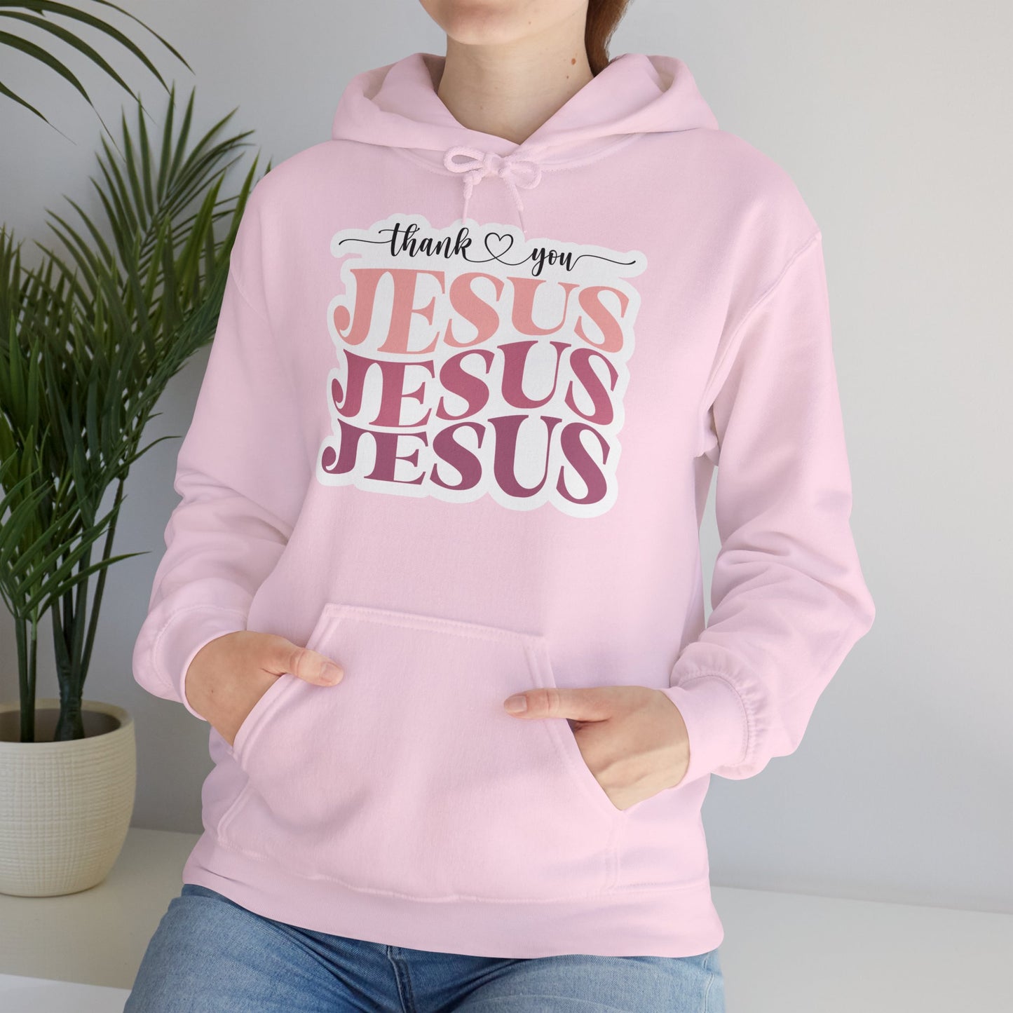 "Thank You Jesus" - Hooded Sweatshirt - Hoodie