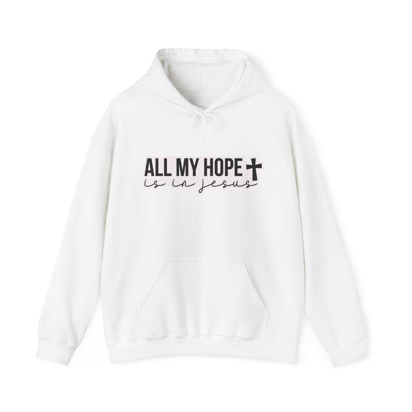 "Hooded Sweatshirt with Inspirational Christian Quote- Hoodie