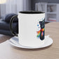 "Rainbow Pride Celebrate Love" - Two Tone Mug