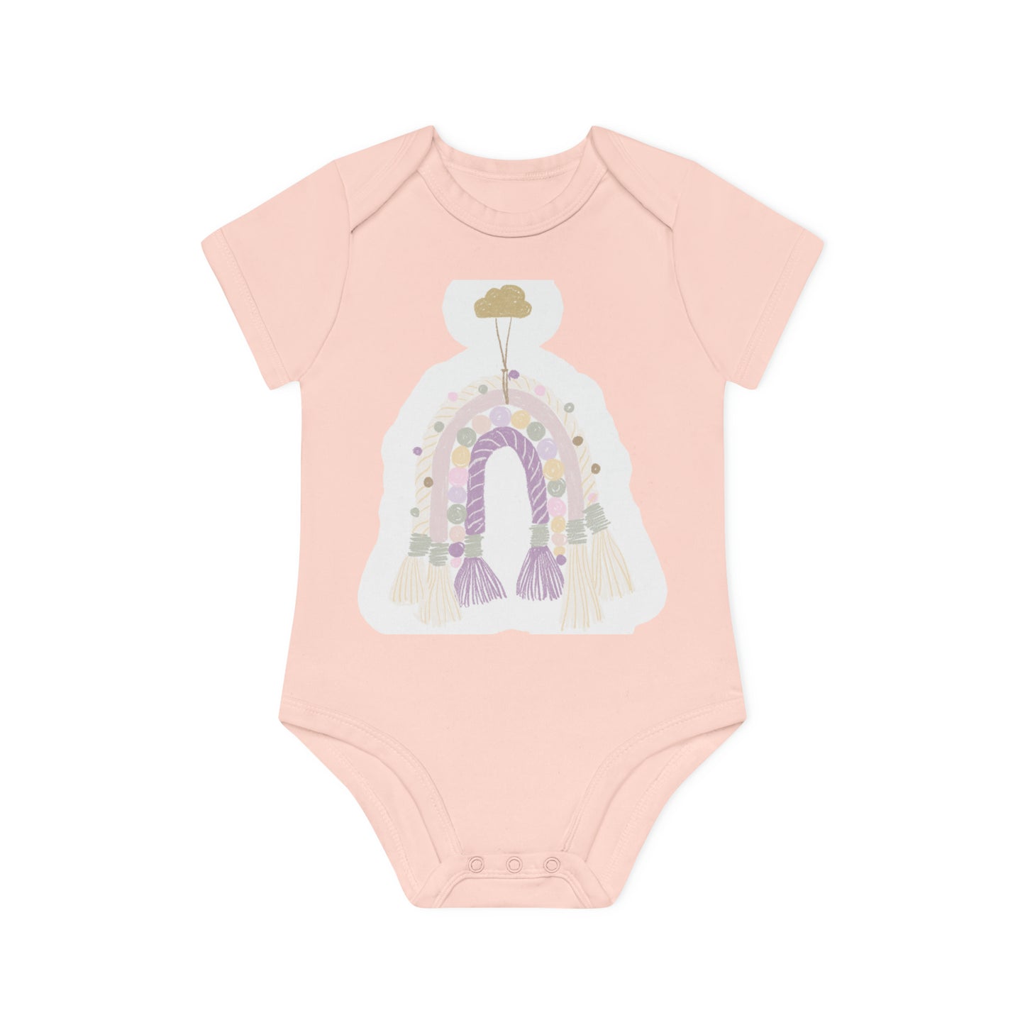 "Adorable Eco-Friendly Baby Bodysuit- Baby Organic Short Sleeve Bodysuit