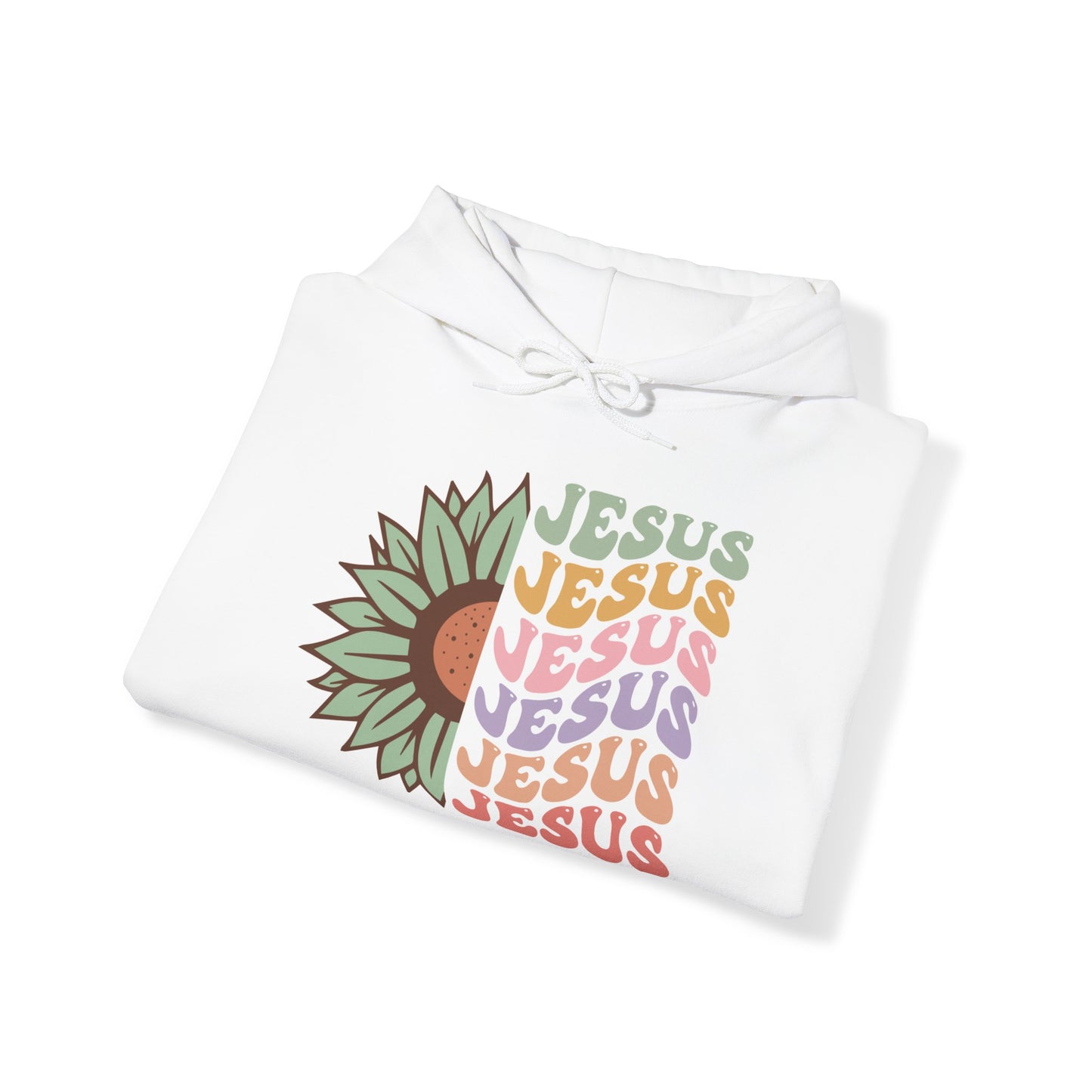 "Jesus Flower" - Hooded Sweatshirt - Hoodie