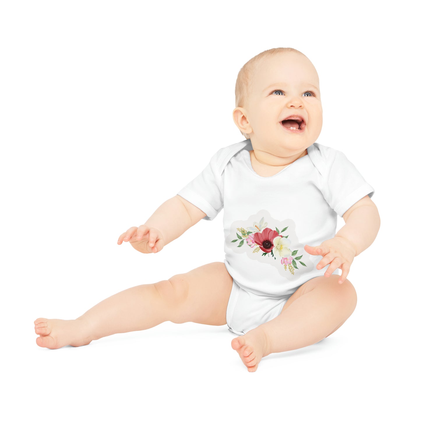 "Organic Cutie: Adorable Baby Short- Baby Organic Short Sleeve Bodysuit