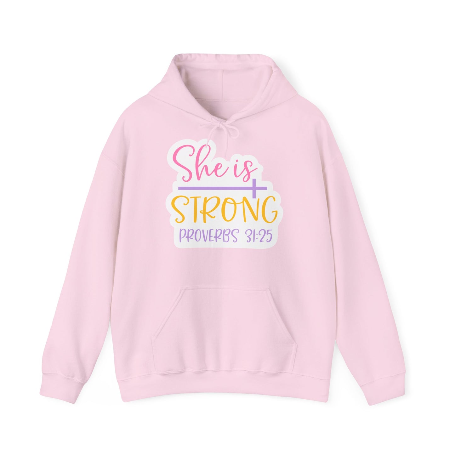 "She is Strong" - Christian Quote - Hoodie