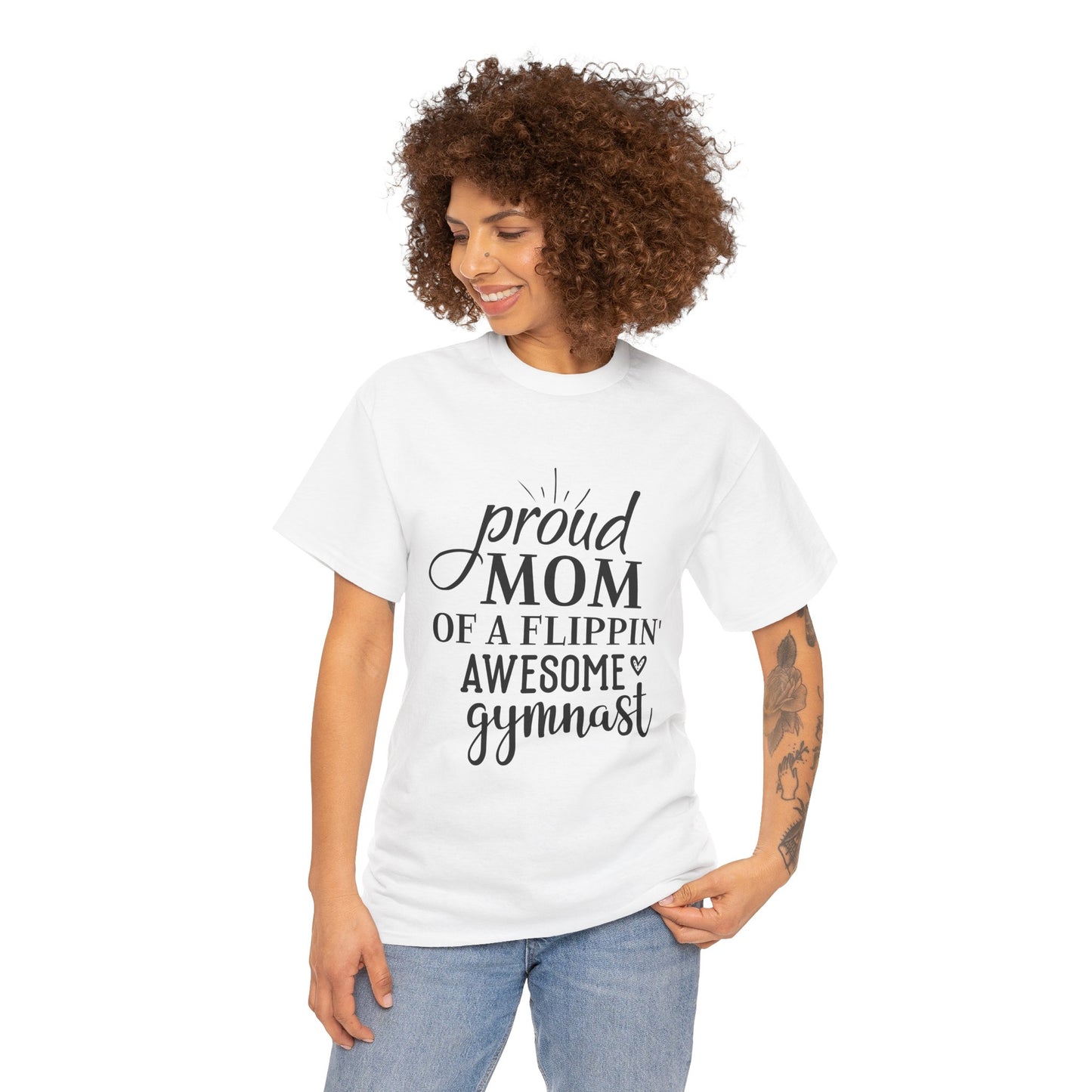 "Gymnast Mom" - Unisex Heavy Cotton Tee