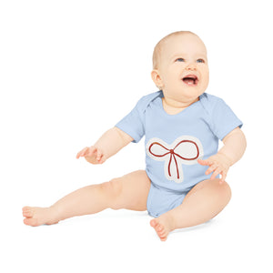 "Organic Cotton Baby Bodysuit - Ad- Baby Organic Short Sleeve Bodysuit