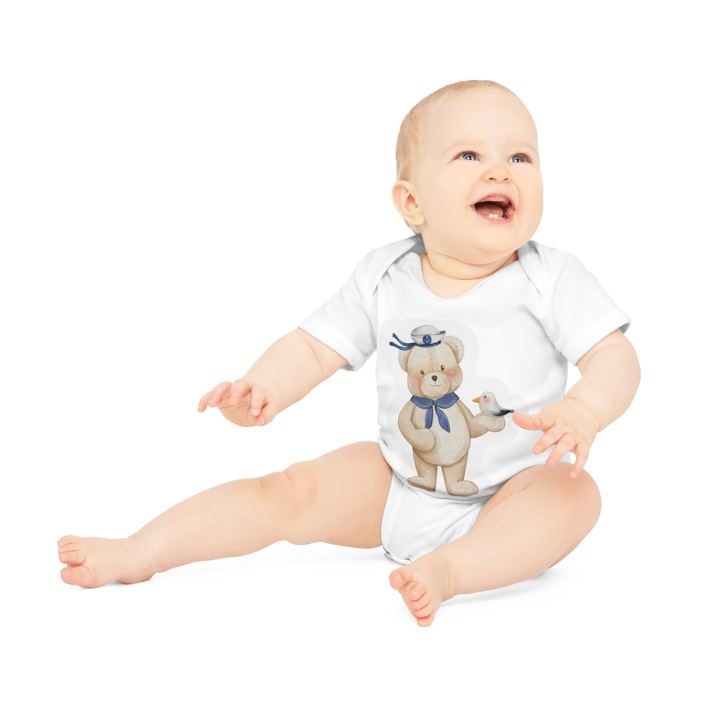 "Organic Baby Short Sleeve Bodysuit with- Baby Organic Short Sleeve Bodysuit