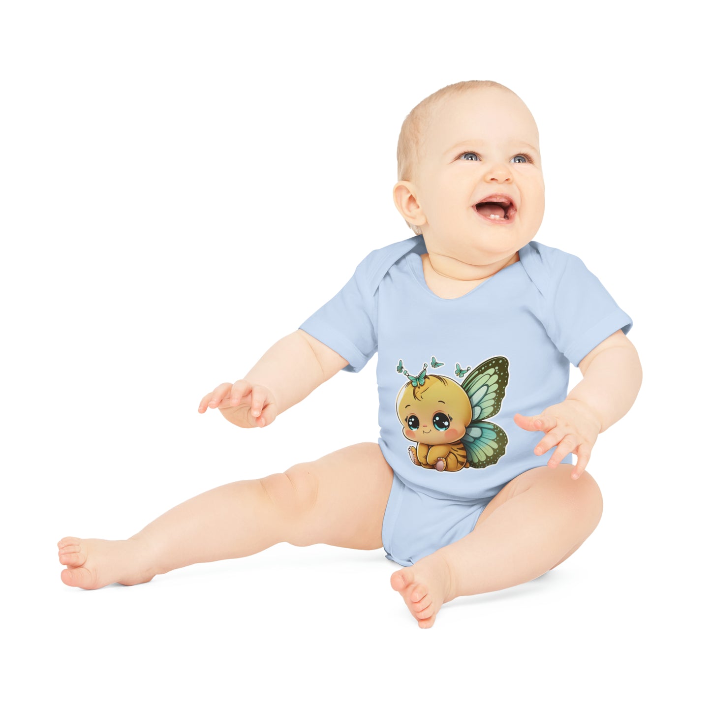 "Organic Cutie: Baby Short Sleeve Bod- Baby Organic Short Sleeve Bodysuit