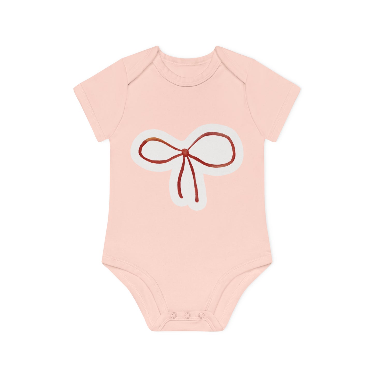 "Organic Cotton Baby Bodysuit - Ad- Baby Organic Short Sleeve Bodysuit