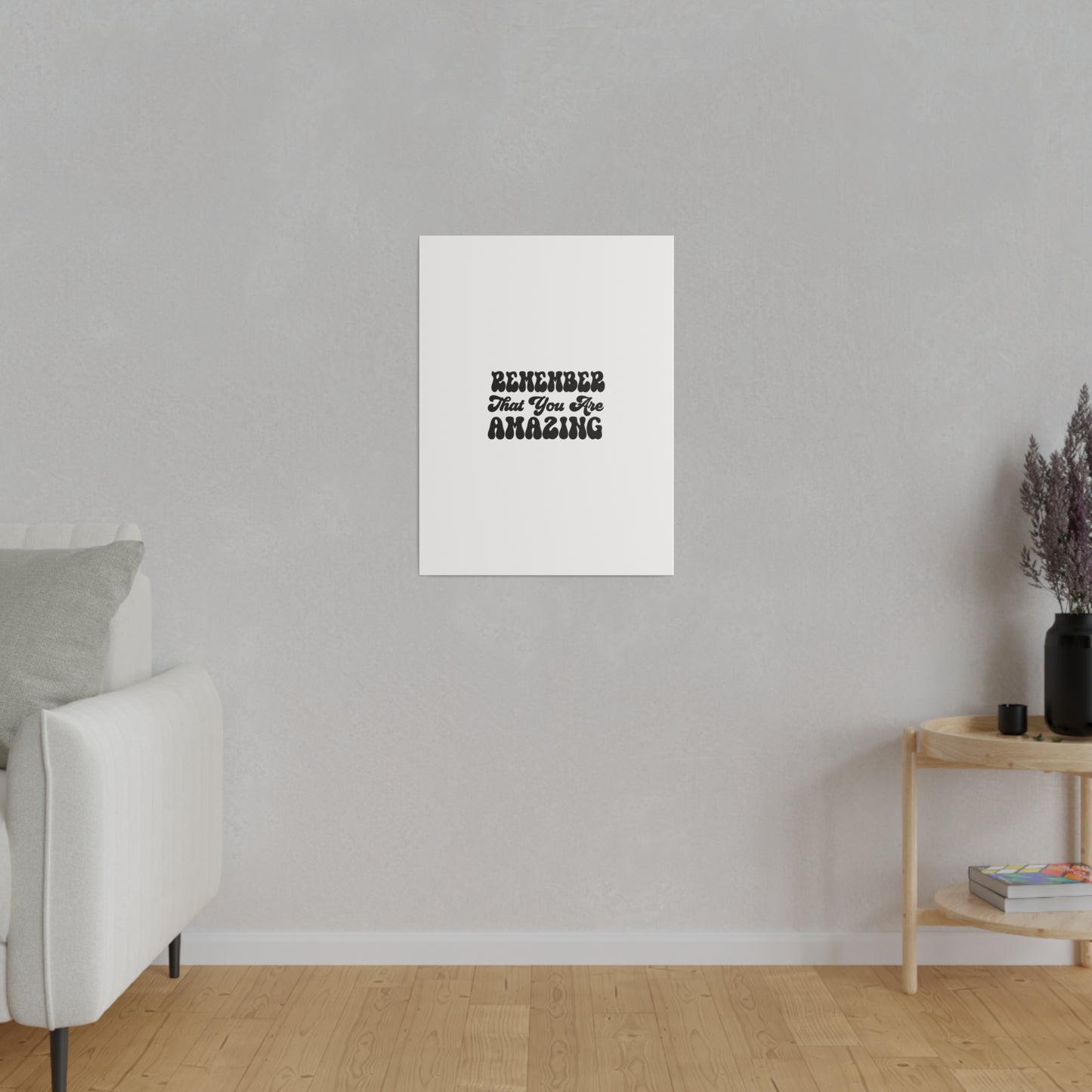 "Mental Health Quote" Canvas Art Piece- Quote Canvas