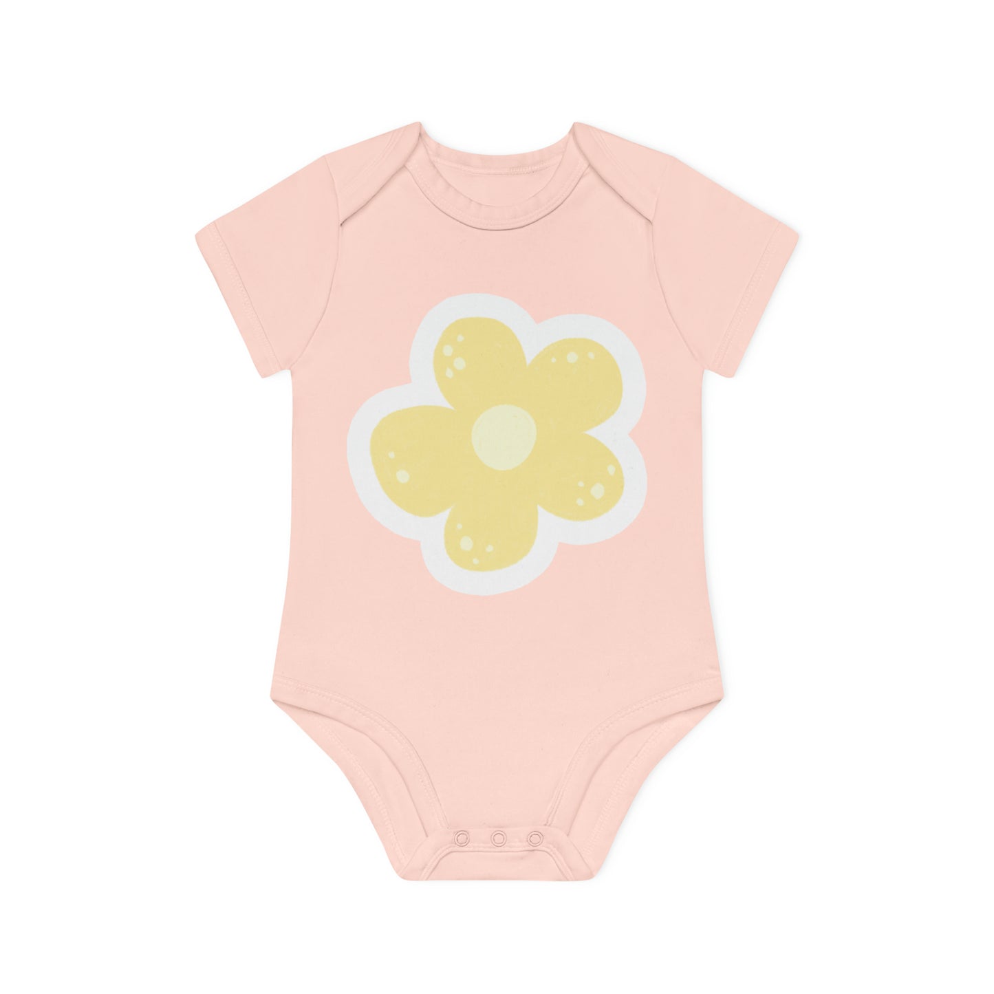 "Organic Cotton Baby Bodysuit - Ad- Baby Organic Short Sleeve Bodysuit