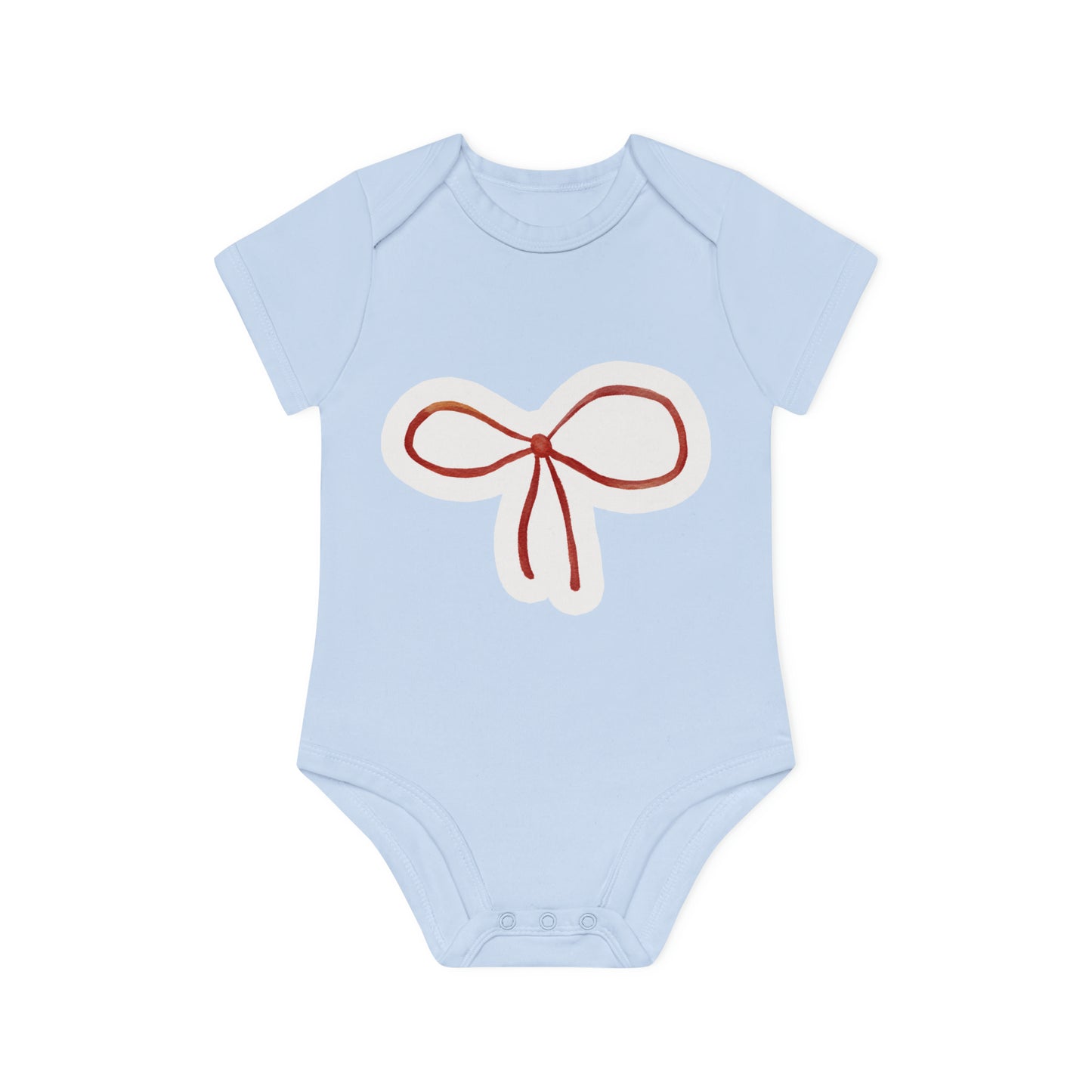 "Organic Cotton Baby Bodysuit - Ad- Baby Organic Short Sleeve Bodysuit