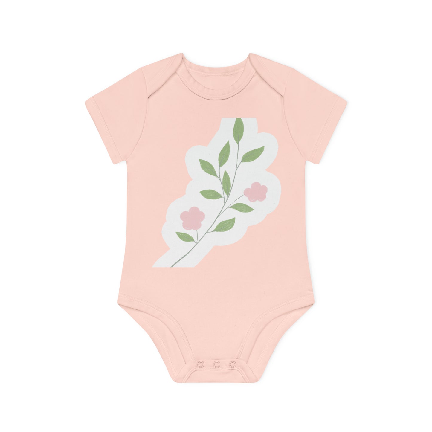 "Adorable Infant Organic Short Sleeve Bodysuit- Baby Organic Short Sleeve Bodysuit