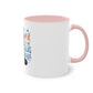 "Rainbow Pride Celebrate Love" - Two Tone Mug