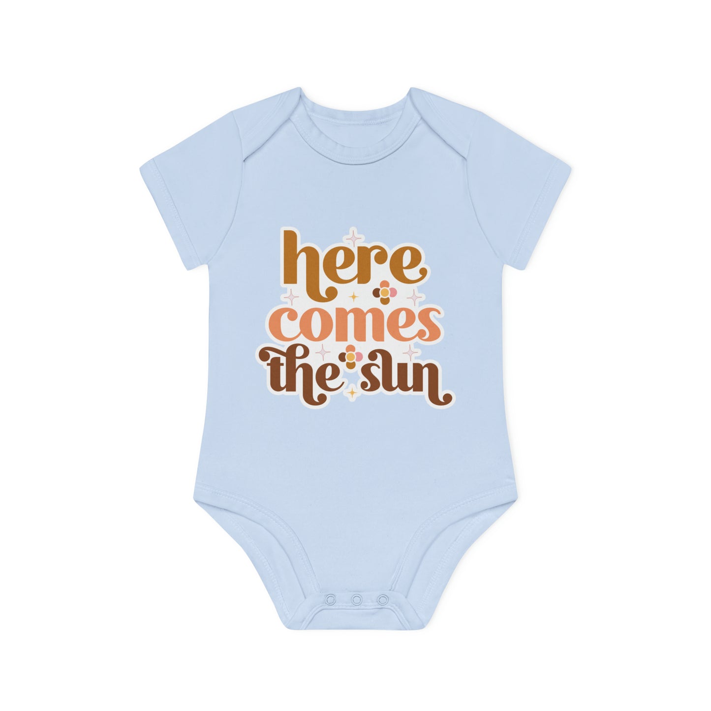 "Here comer the Sun" - Baby Organic Short Sleeve Bodysuit