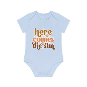 "Here comer the Sun" - Baby Organic Short Sleeve Bodysuit