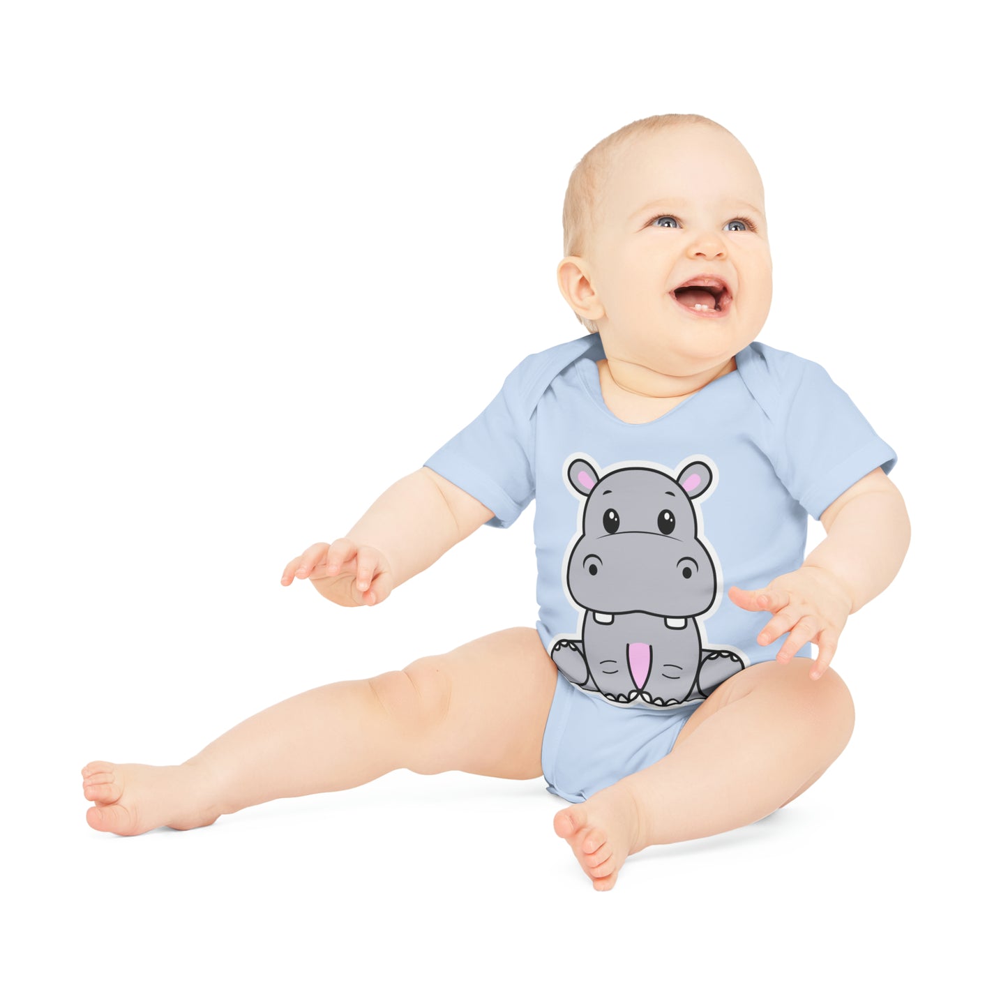 "Adorable Organic Short Sleeve Bodysuit for- Baby Organic Short Sleeve Bodysuit