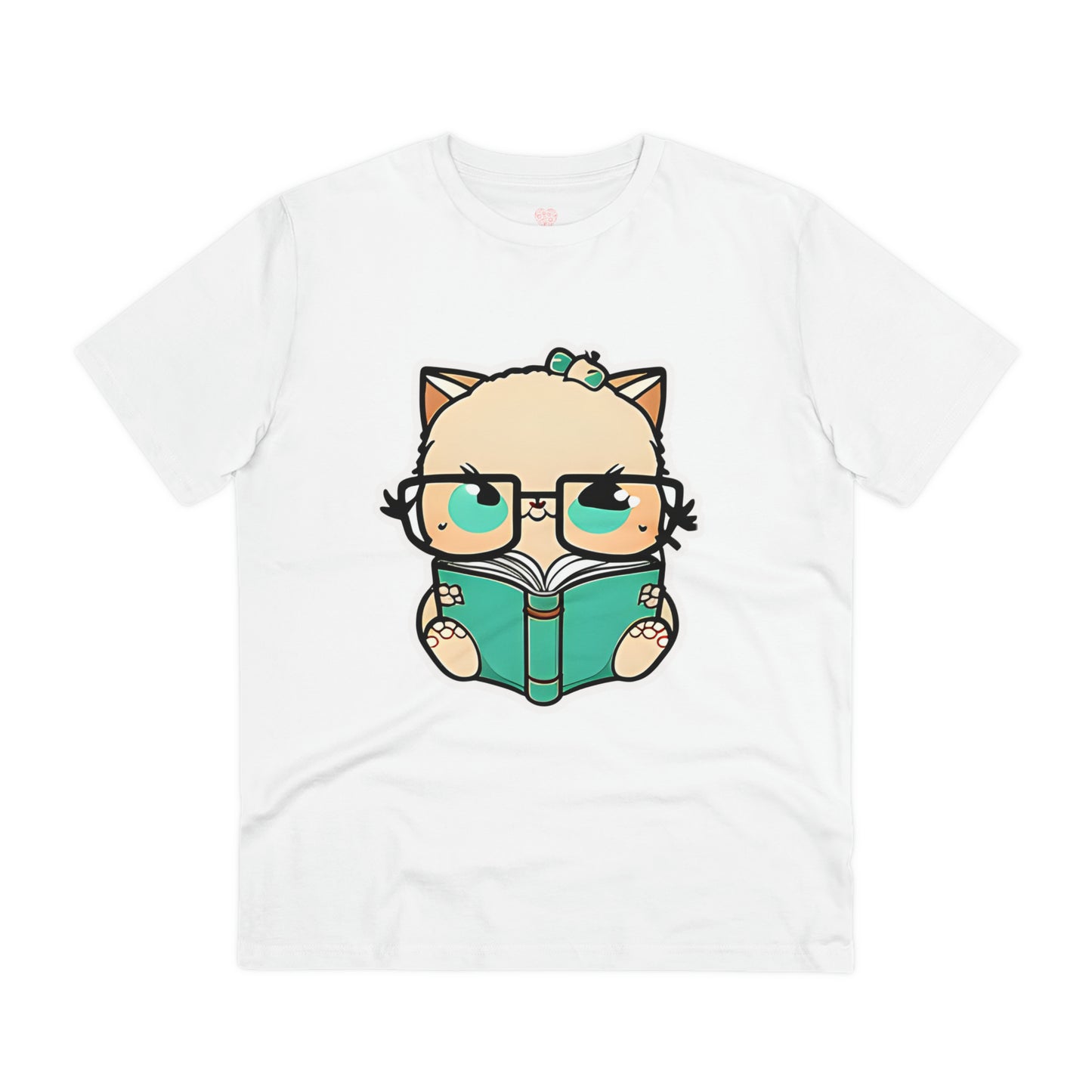 Bookworm Bliss: Cozy Reading Tee for Kitty Lovers - T-Shirt