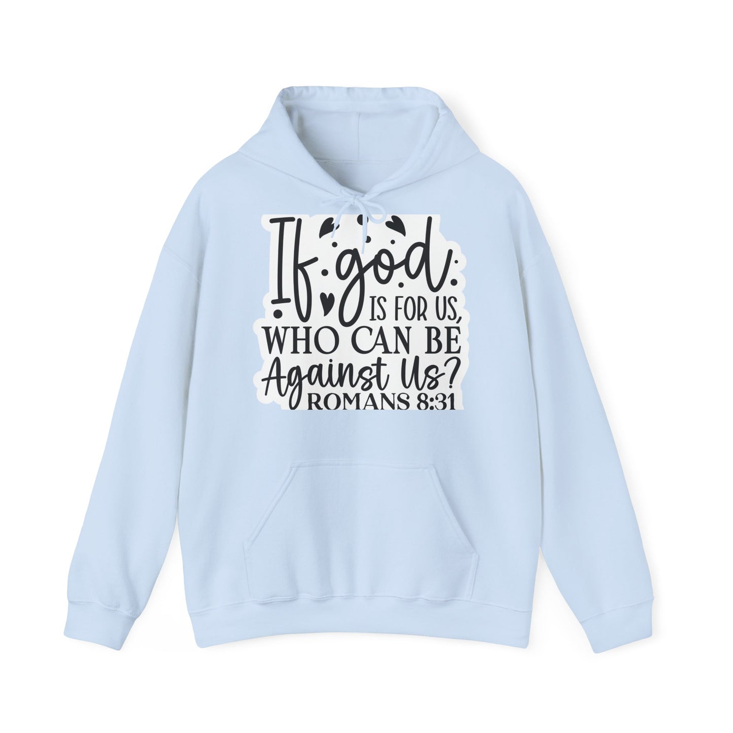 "Faith-Filled Comfort: Christian Quote Hood- Hoodie