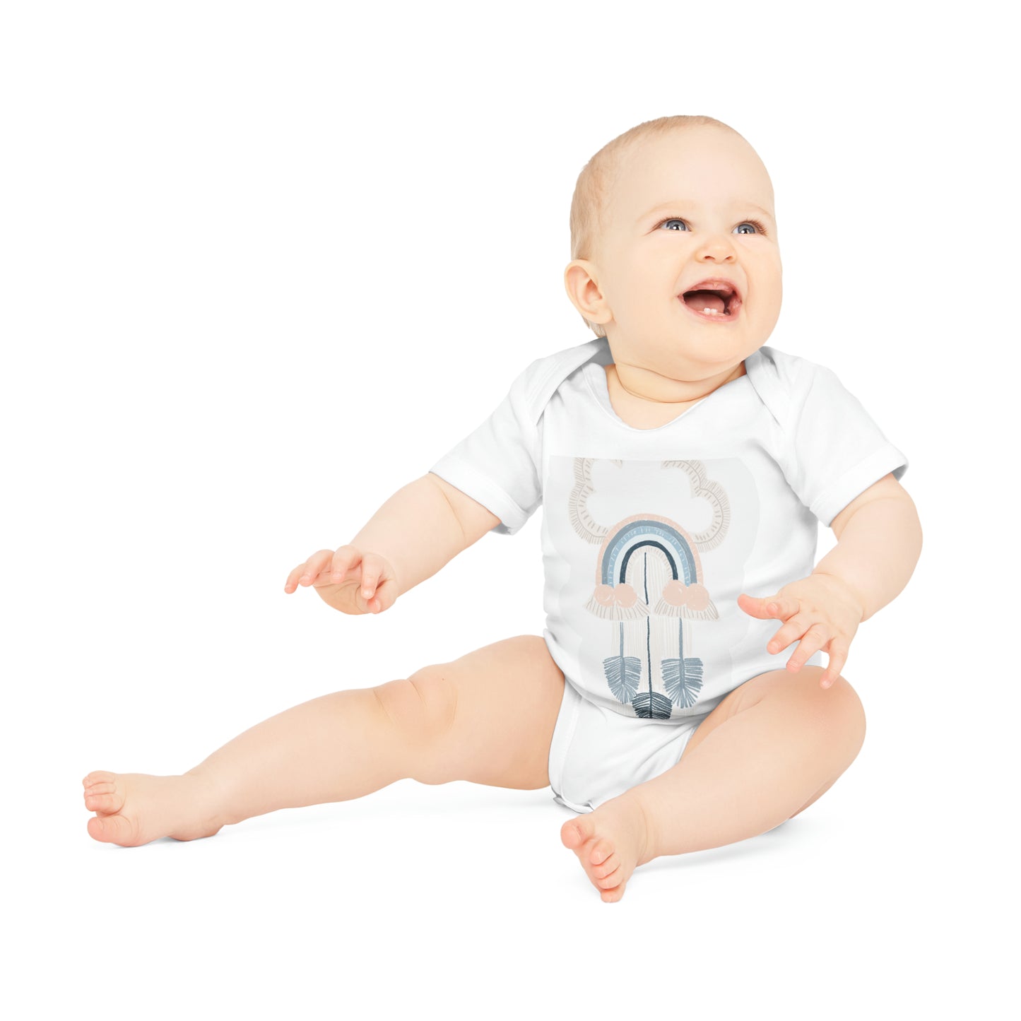 "Adorable Organic Short Sleeve Bodysuit for- Baby Organic Short Sleeve Bodysuit