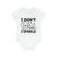 "I don't drool, I sparkle" - Baby Organic Short Sleeve Bodysuit