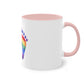 "Rainbow Love: Footprints" - Two Tone Mug