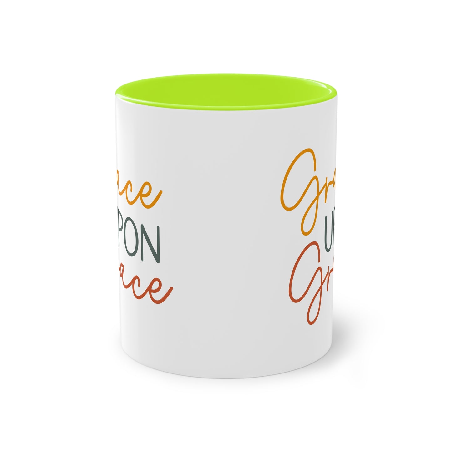 "Grace Upon Grace" - Christian Love - Two Tone Mug