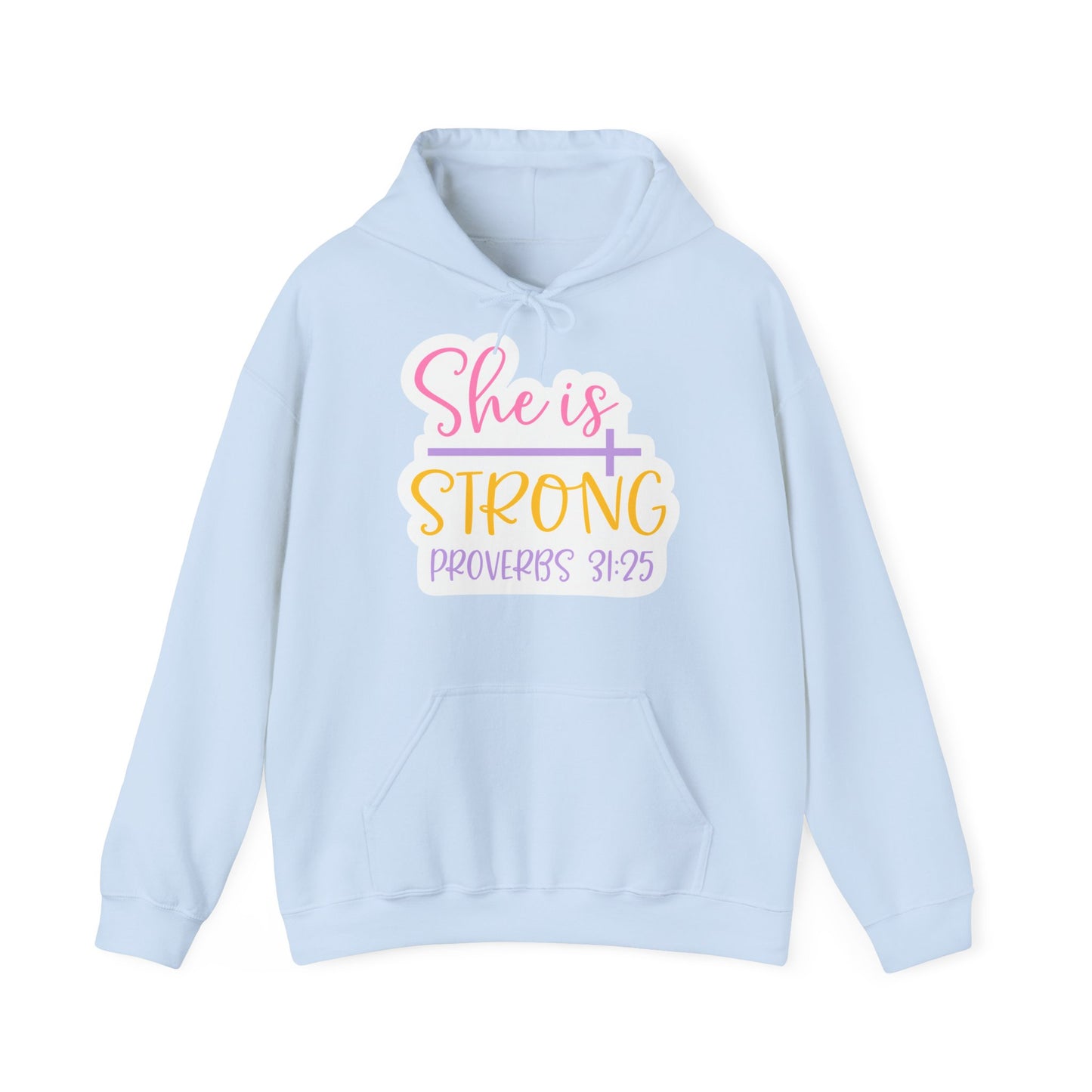 "She is Strong" - Christian Quote - Hoodie